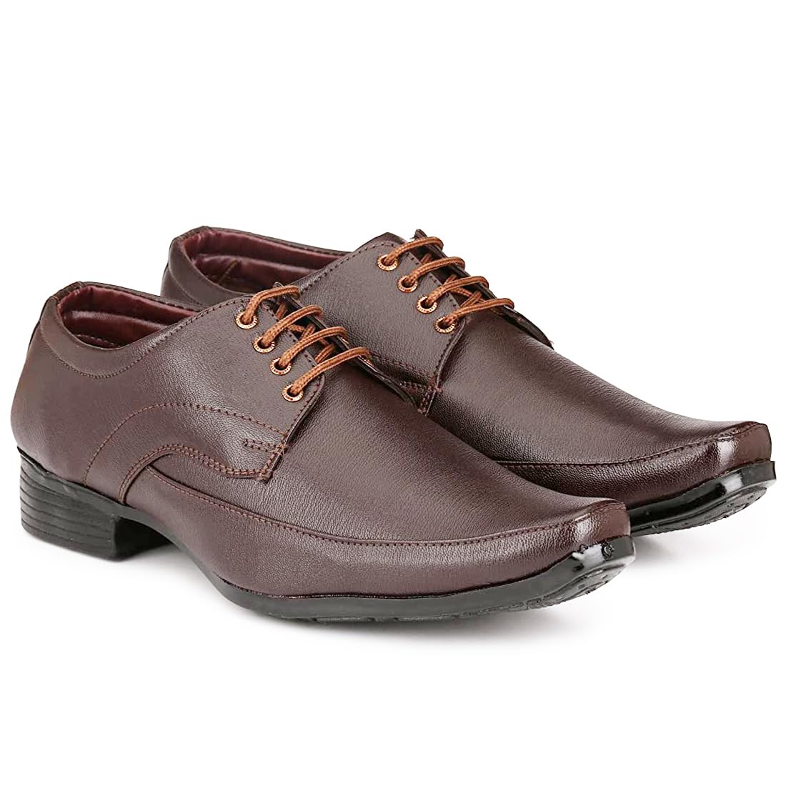 Unique Formal Shoes/Party Shoes/Shoes Combo with Free Wallet & Belt for Men and Boys (BAZAAR12258_KJBlkRBR) 8