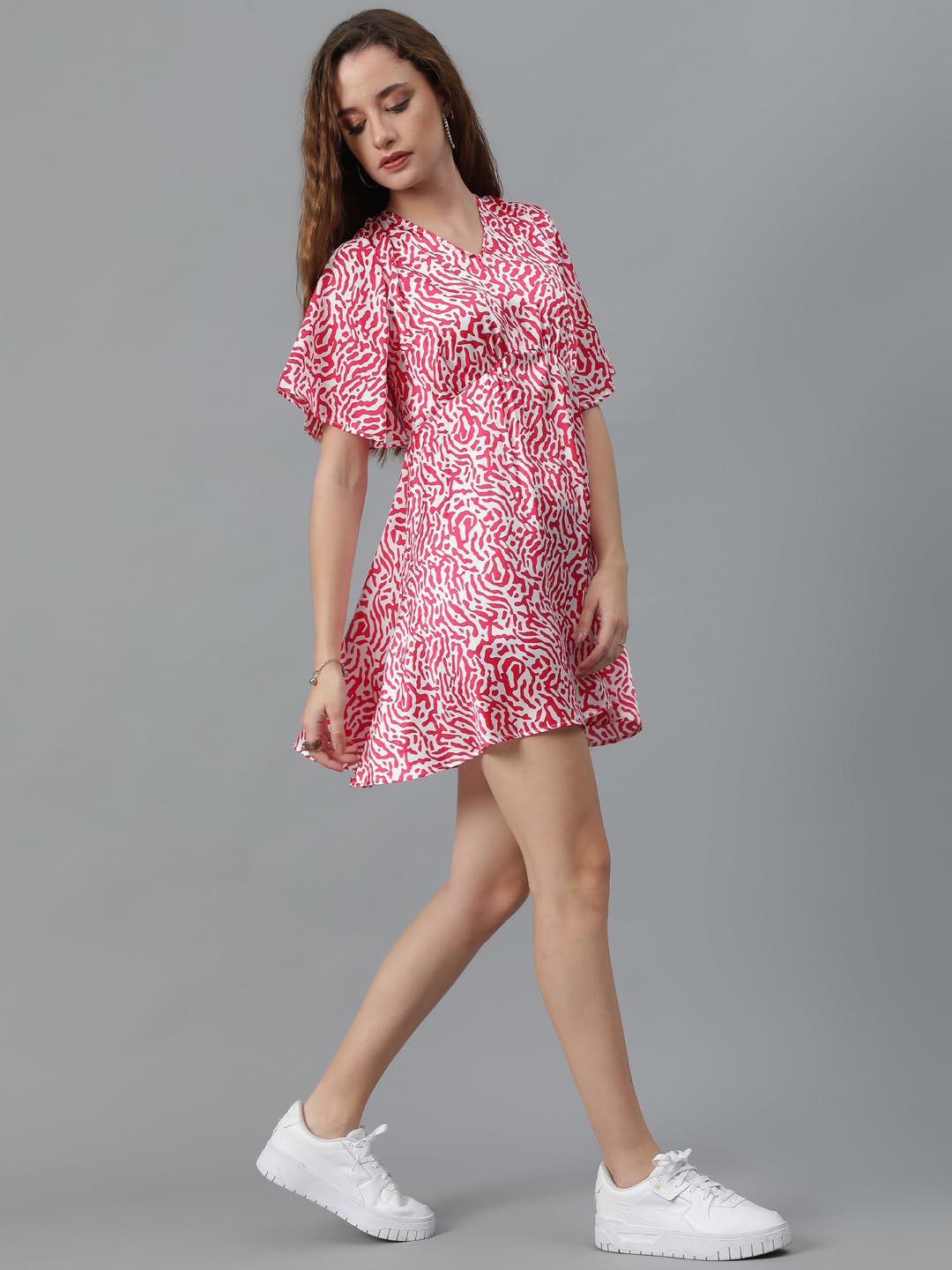 Kotty WomenS Fit And Flare Printed Dress