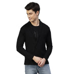Rigo Waffle Knit Shrug for Men | Full Sleeve, Shawl Collar Cardigan for Men | Best for Casual Wear, Fashion Wear Cardigan Black