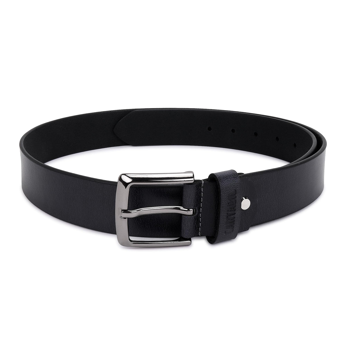 Cantabil Solid Leather Men Black Belt L Formal & Casual Belt For Men (Mbec00048_Black_38) 38