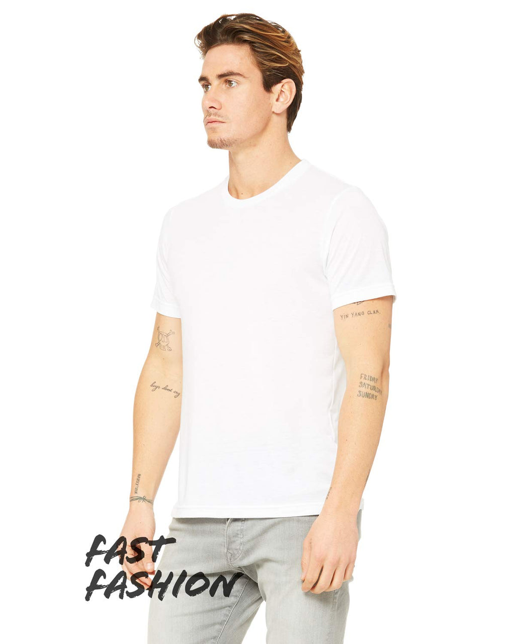 Unisex Viscose Fashion T-Shirt - BLAcK - XS(D0102H7WDg6)