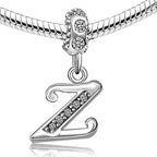 JMQJewelry Z Initial Z Letter Womens Beads Charms for Bracelets Alphabet Family Birthday Birthstone Beads Dangle Men Thanksgivin