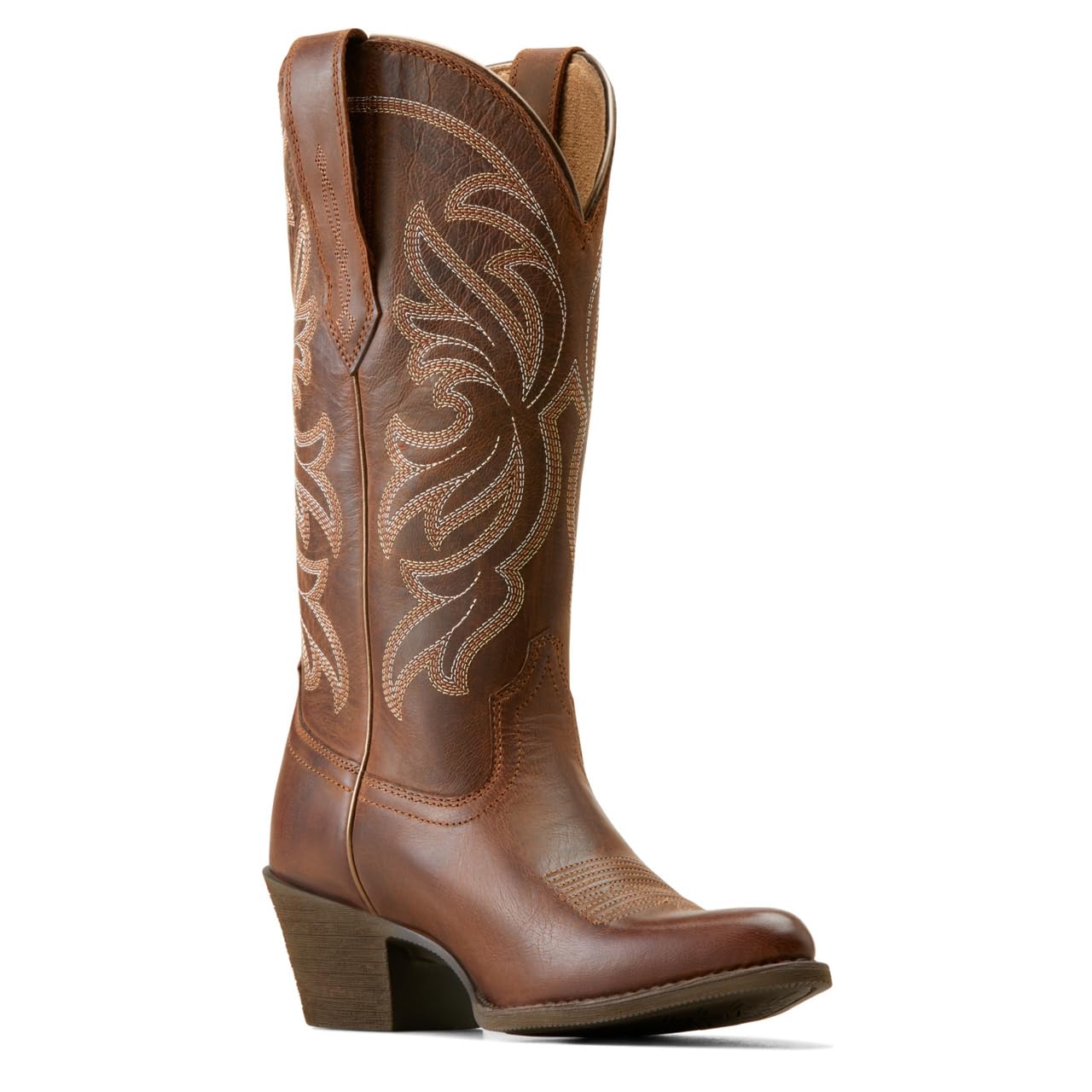 Ariat Women's Heritage J Toe Stretchfit Western Boot, Sassy Brown, 7.5