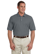 Mens Pima Piqu Short-Sleeve Polo - WHITE - XS(D0102H76U66)