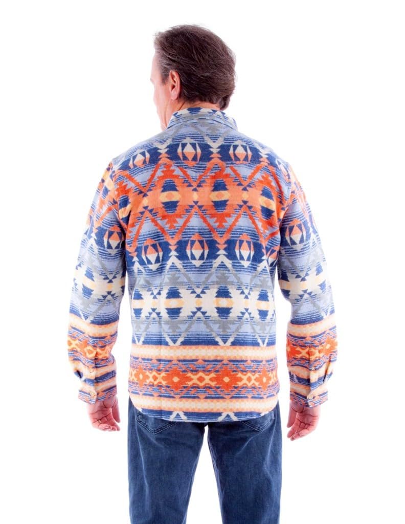 AZTEC PATTERN SHIRT-JACKET