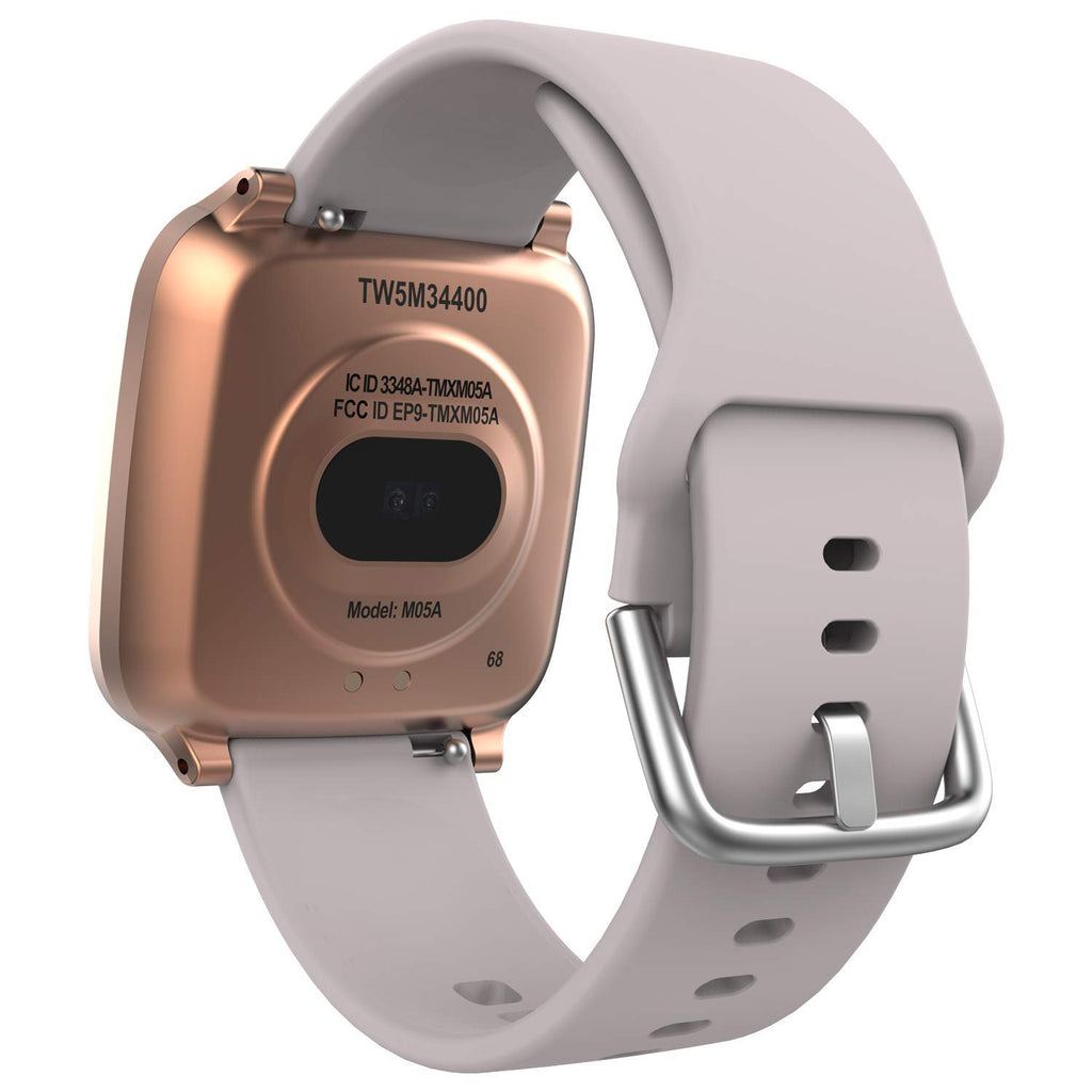 iConnect by Timex Active Smartwatch with Heart Rate, Notifications & Activity Tracking 37mm - Rose Gold-Tone with Blush Resin St