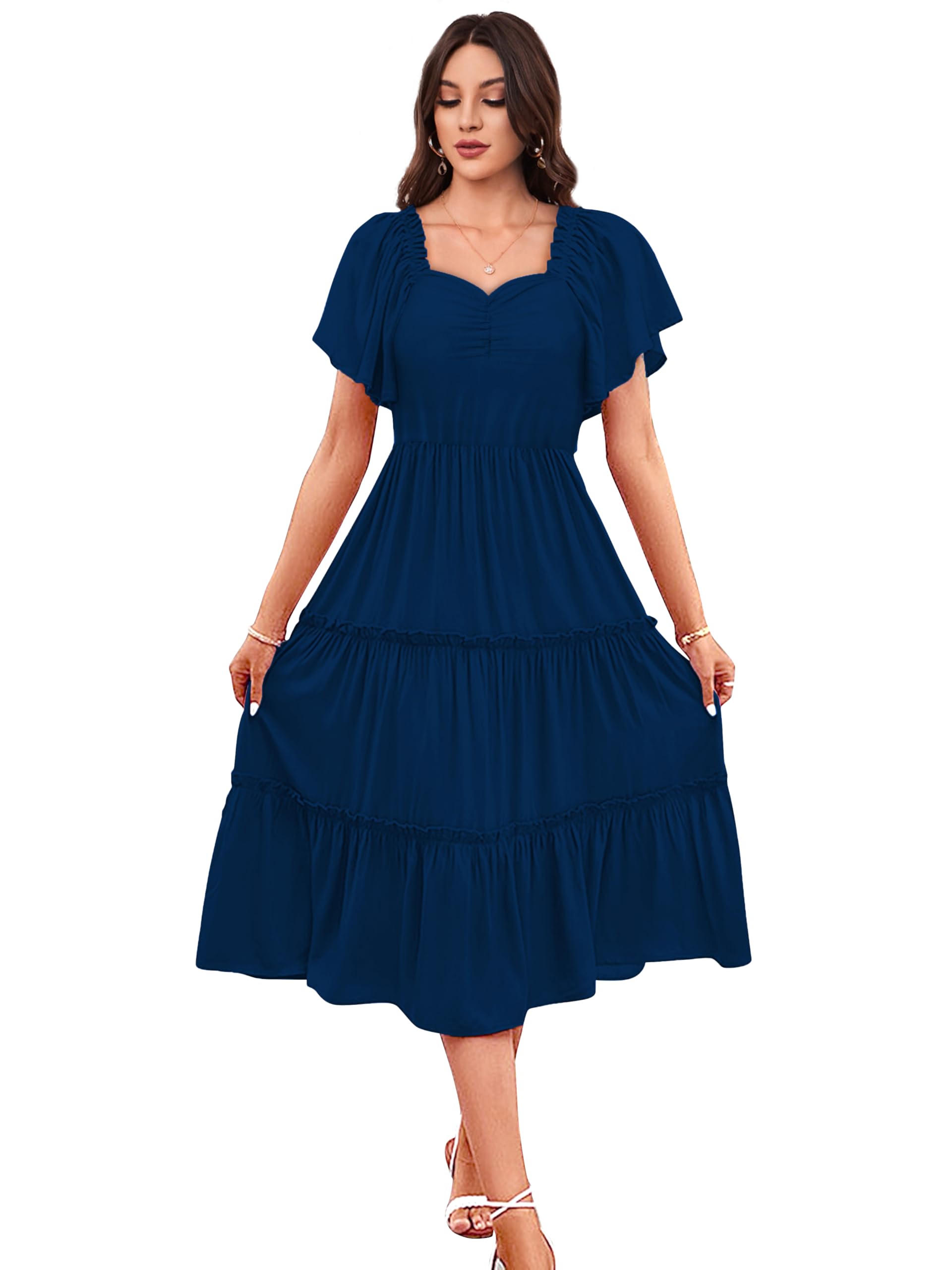 Toochki Dress For Women | Dresses For Women | Fit & Flare Dress | Anarkali Dress For Women | Midi Length Dress | Rayon Dresses |