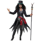 Morph Voodoo Costume For Women, Voodoo Priestess And Doctor Halloween Costume Womens, Scary Halloween Costumes For Women, X-Larg