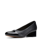 Clarks Women's Marilyn Sara Pump, Black Leather/Synthetic Combination, 8.5