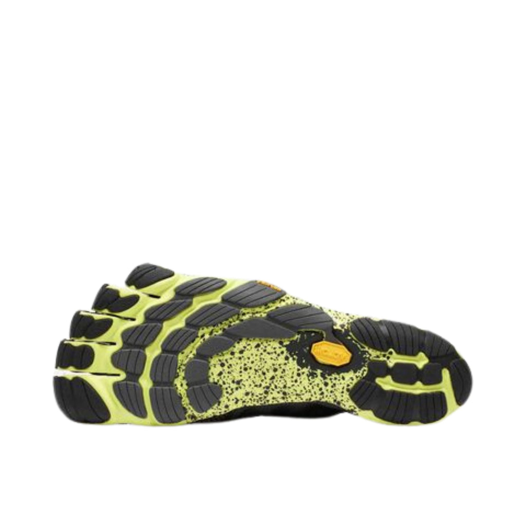 Vibram Men's FiveFingers V-Run Shoe, Black/Yellow, 44 EU / 10.5 - 11 US