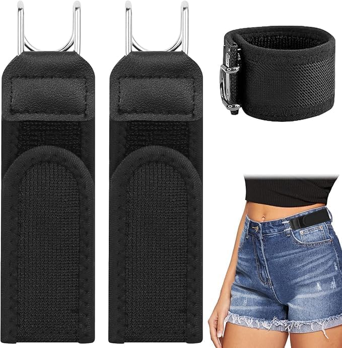 Narsam BuckleFree Elastic Belt Set Of 2 For Men & Women | Adjustable Invisible Waist Belt For Jeans, Pants, Shorts & Dresses |  13-4