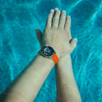 Archer Watch Straps - Silicone Quick Release Soft Rubber Replacement Watch Bands (Portland Orange, 18mm)