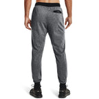 Under Armour Men's Tricot Joggers, Black Full Heather (001)/Black, X-Large