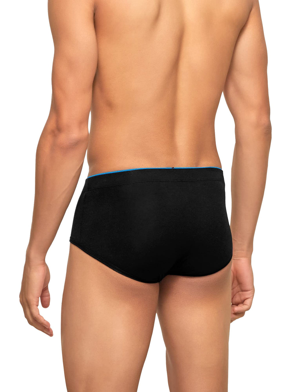 XYXX Mens Underwear Uno IntelliSoft Antimicrobial Micro Modal Brief Pack of 5 (Dress Blue ; Dress Blue ; Dress Blue ; Black ; B