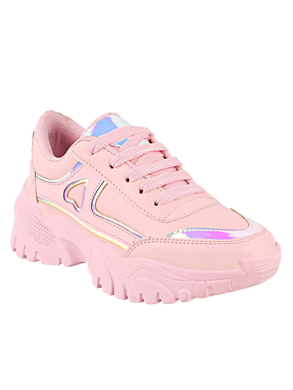 Shoetopia Women and Girls Pink Sports Walking Shoes