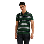 Pepe Jeans MenS Regular Fit Striped Polo T-Shirts Dark Green