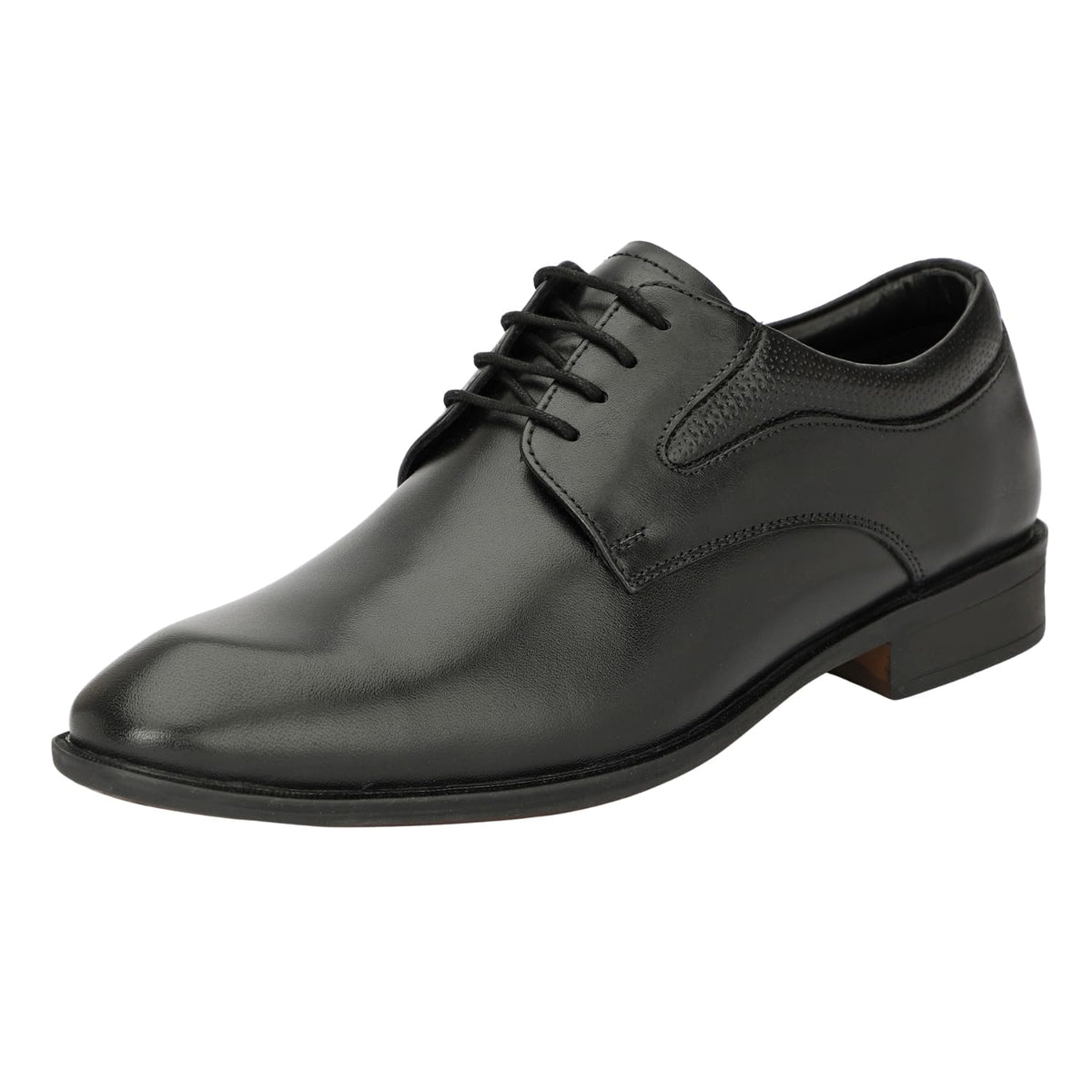 Varito Mens Black Comfortable Genuine Leather Lace Up Formal Shoe 5 UK/India 5
