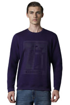 Louis Philippe MenS Cotton Regular Round Neck Sweatshirt (Lrstcrgf840882_Navy, 2Xl