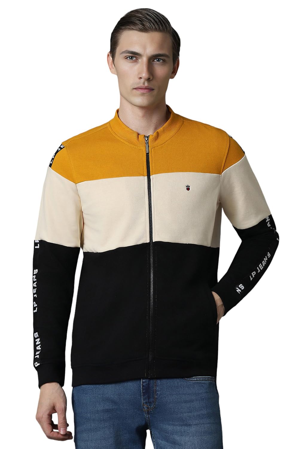 Louis Philippe Men Casual Multi Print Sweatshirt Multicolour