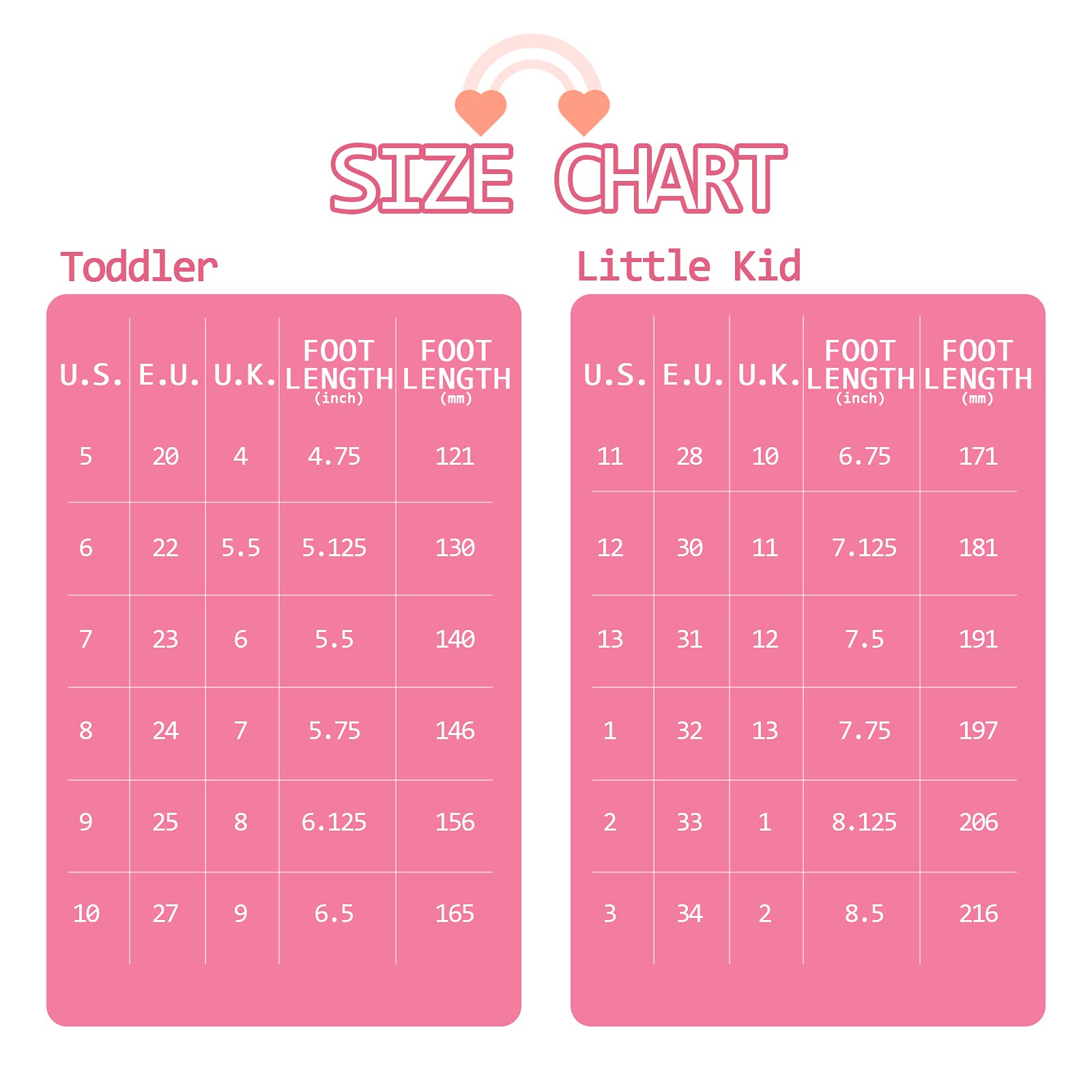 EUXTERPA Toddler-Kids Waterproof Light Up Rain Boots Patterns and Glitter Boots with Handles for Girls Toddler Size 9 Pink Gradi