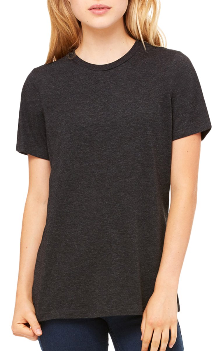 Ladies Relaxed Triblend T-Shirt - cHAR BLK TRIBLND - S(D0102H7WZ7T)
