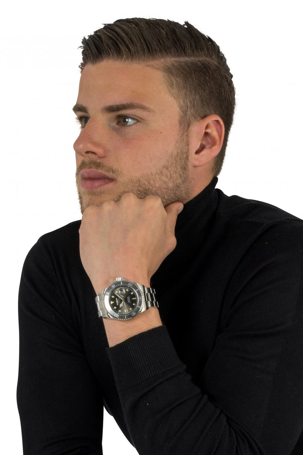 Invicta Men's 'Pro Diver' Quartz Stainless Steel Casual Watch (Model: 22047)