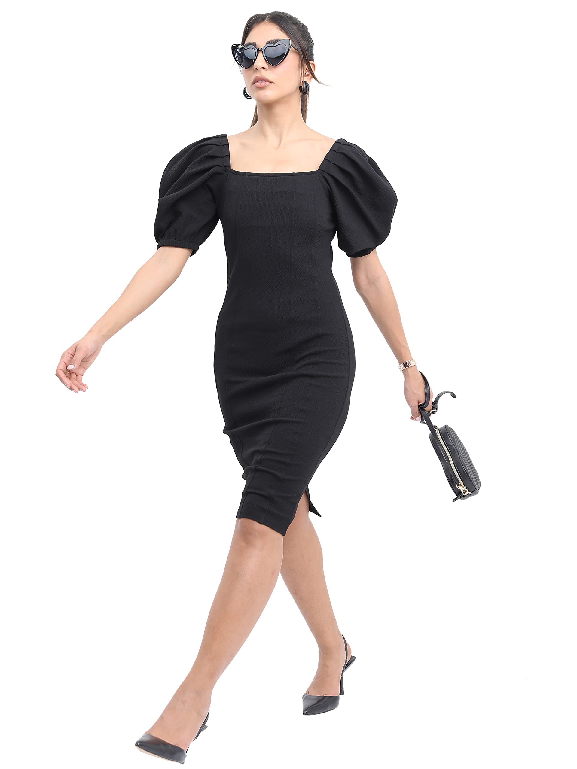 Ketch Women Midi Dress Black
