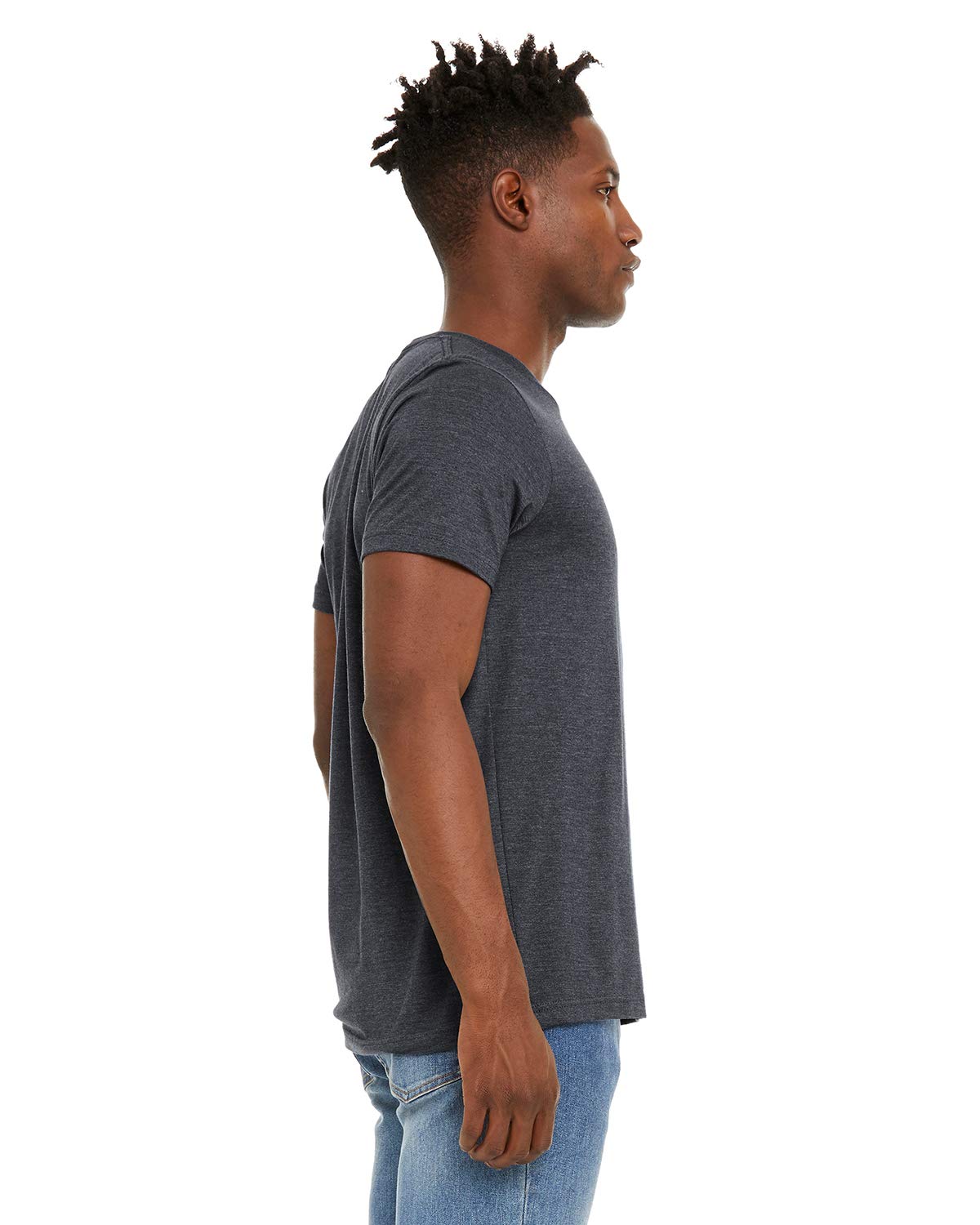 Unisex Sueded T-Shirt - HEATHER RED - XS(D0102H7KE48)