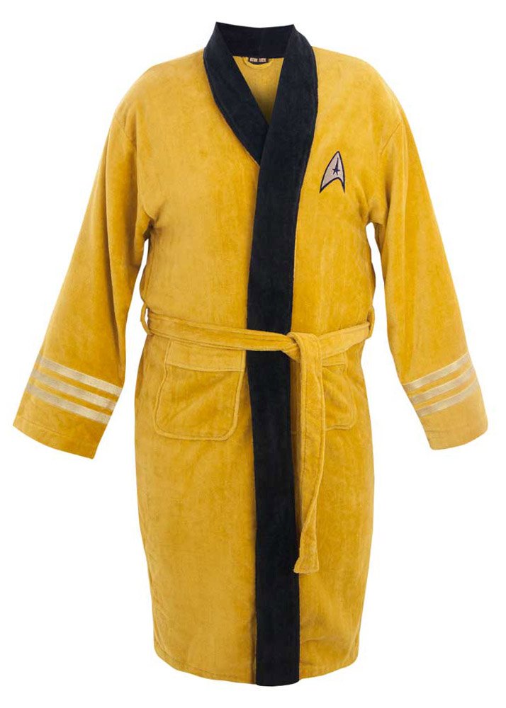 Star Trek Captain Kirk Bathrobe for Adults | One Size Fits Most