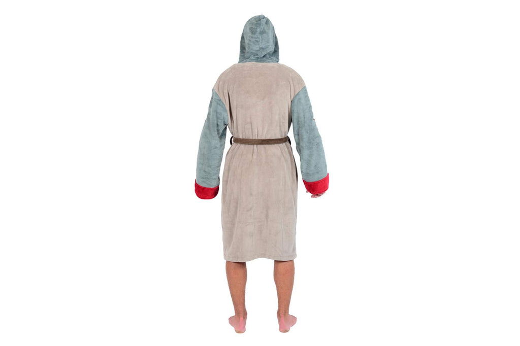 Star Wars Boba Fett Hooded Bathrobe for Men | Soft Plush Spa Robe for Adults | Lightweight Fleece Shower Robe With Belted Tie |
