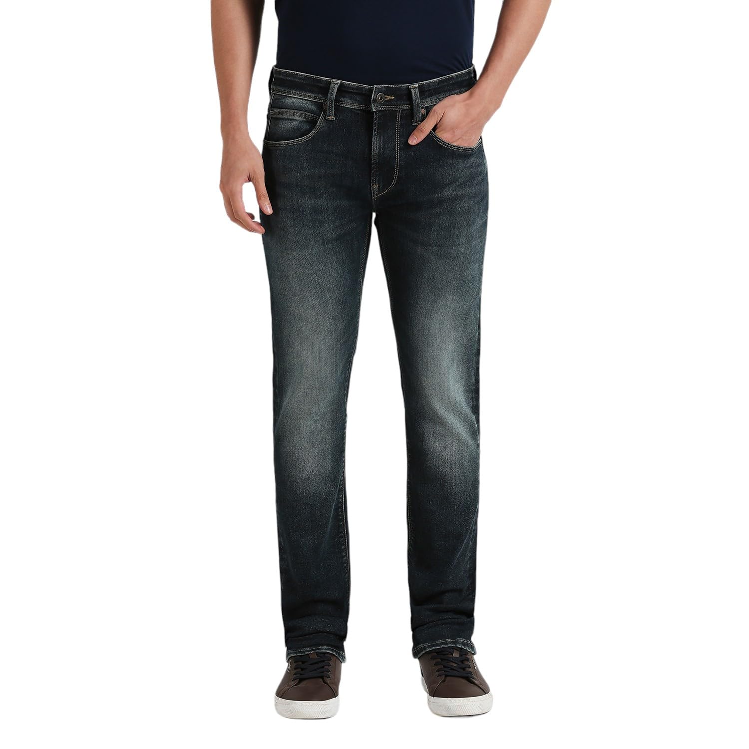 Vapour Mid Rise Slim Fit Powerflex Jeans