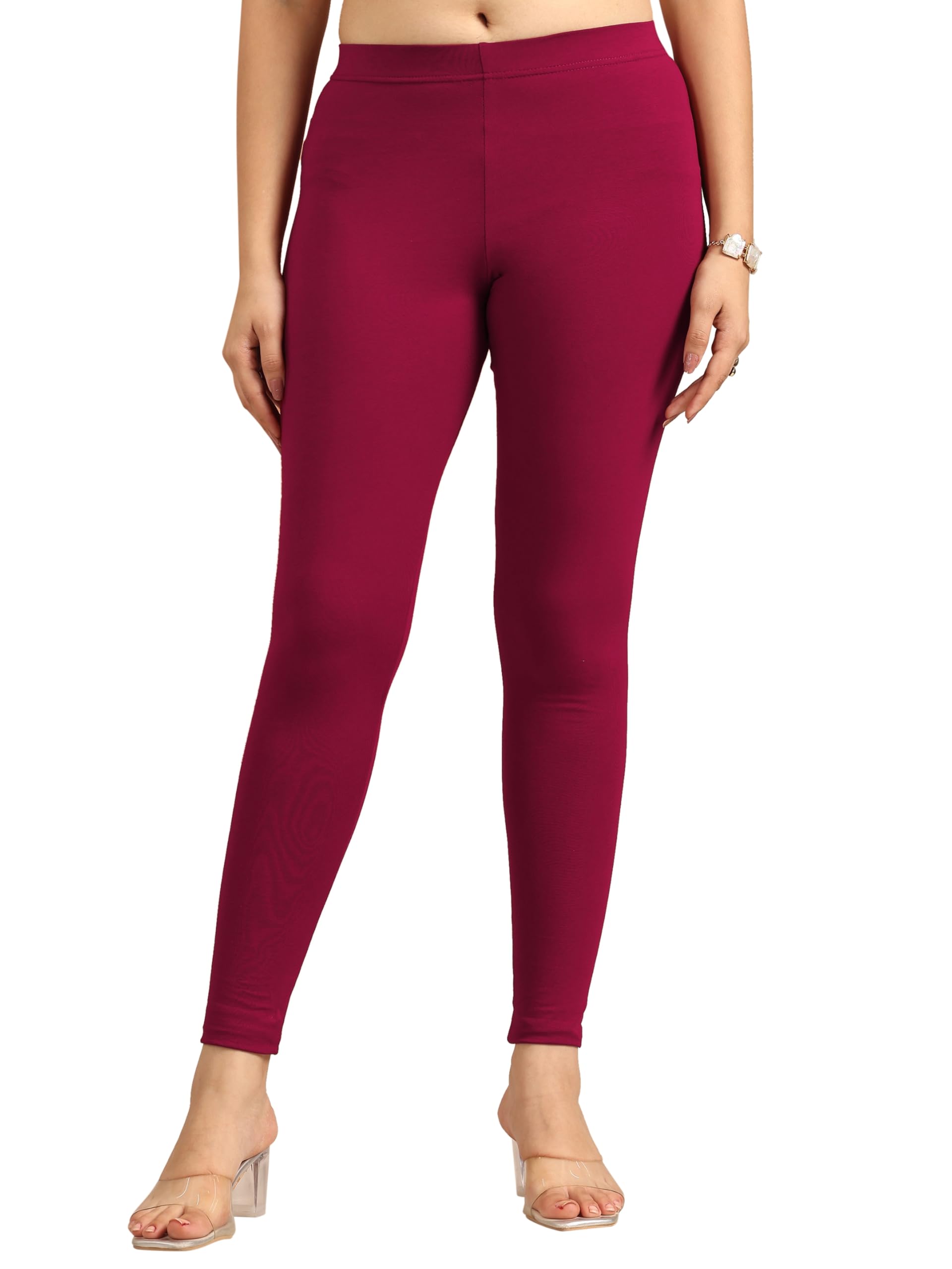 Libas WomenS Regular Bottom Wear (Pl1710_Maroon