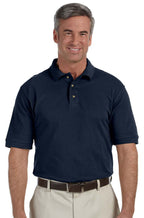 Mens 6 oz Ringspun cotton Piqu Short-Sleeve Polo - WHITE - 5XL(D0102H7KYJT)