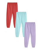 SHODOX Cotton Blend Regular fit Printed Multicolor Track Pants for Boys (Pack of 3)