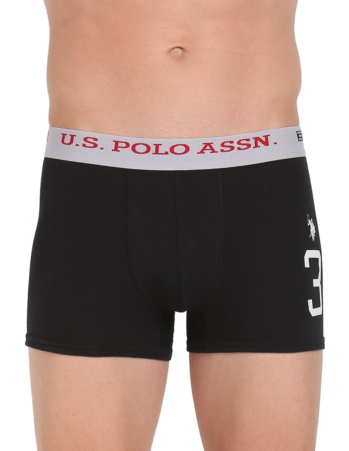 U.S. Polo Assn. MenS Cotton Trunks (Pack Of 1) (I015002P1_Black_XxLarge_Black_XxLarge) 2