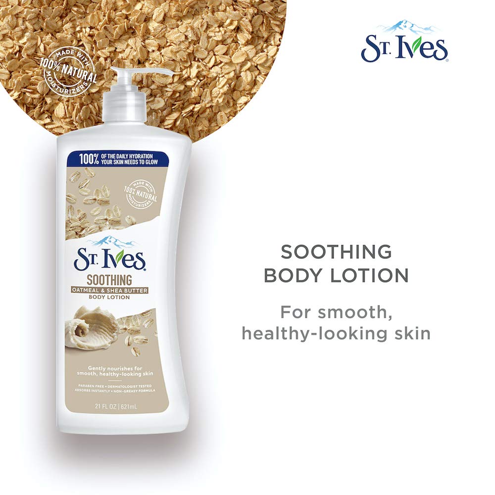 St. Ives Nourish And Soothe Body Lotion, Oatmeal And Shea Butter, 21 Oz