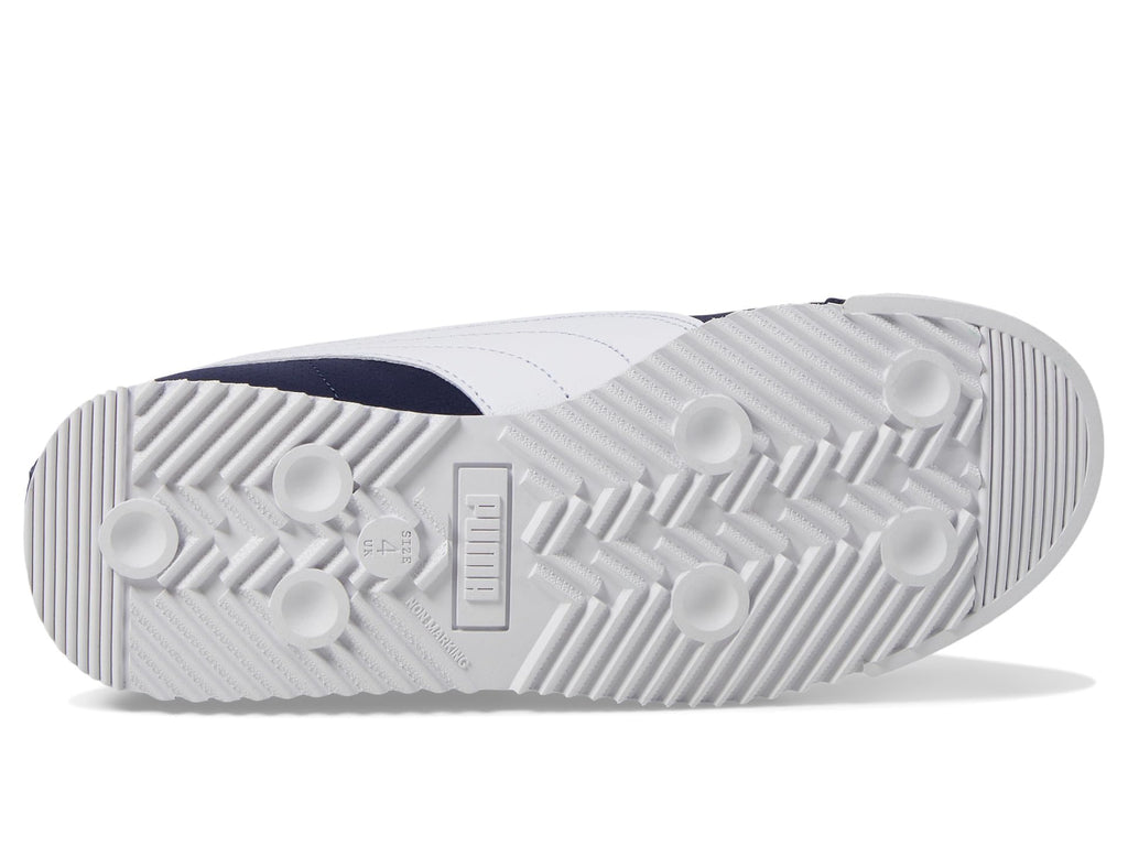 PUMA Roma Sneaker, Navy White, 4.5 US Unisex Big Kid