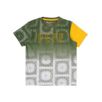 Pepe Jeans Boys Regular Fit Ombre Dyed T-Shirts Olive