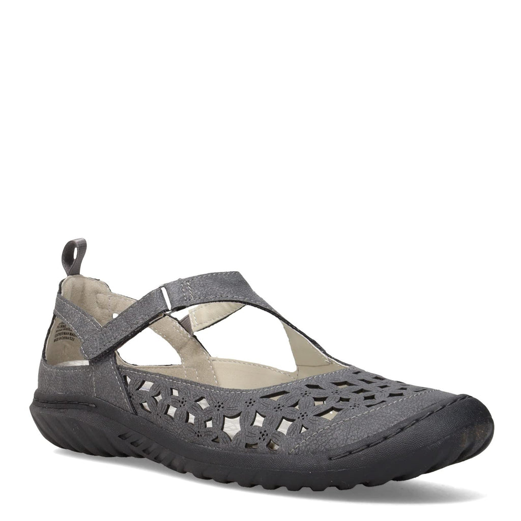 Jambu JBU Women's Bellerose Mary Jane Flat, Charcoal, 10