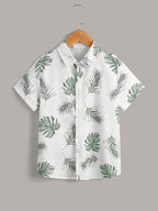 TAGAS Boys Regular Fit Shirt (BS-3001_Green(1)