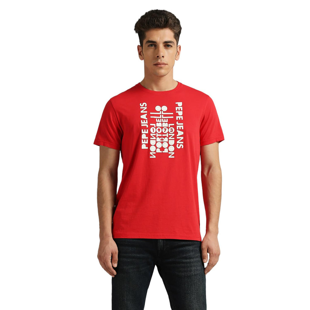 Pepe Jeans MenS Slim Fit T-Shirt (Pm509576_Red