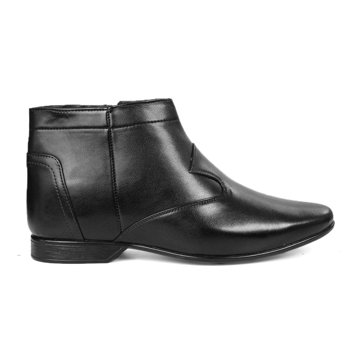 BXXY Mens 3 Inch Hidden Height Increasing Black Casual Formal SlipOn, Office Wear Shoes. 7 UK 7