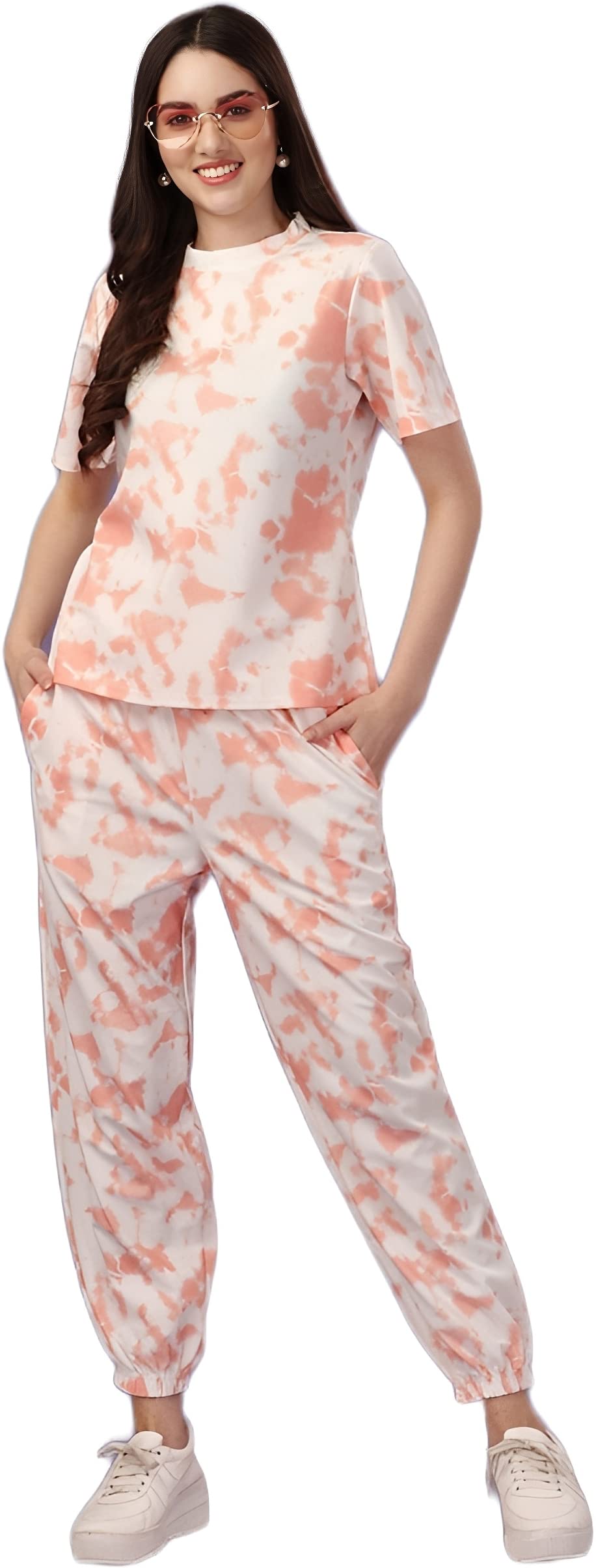 ELLITI Womens Night Suit Set for Women, Lounge Wear, Printed Top and Pyjama Set for Women Nightwear/Loungewear/Night Dress for 