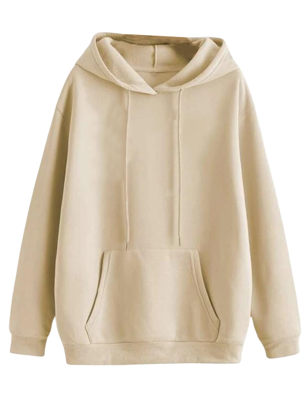 Veirdo Men's Cotton-Poly Fleece Hoodie 280 Gsm Regular Fit Solid Sweatshirt