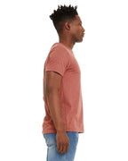 Unisex Sueded T-Shirt - HEATHER RED - XS(D0102H7KPM2)