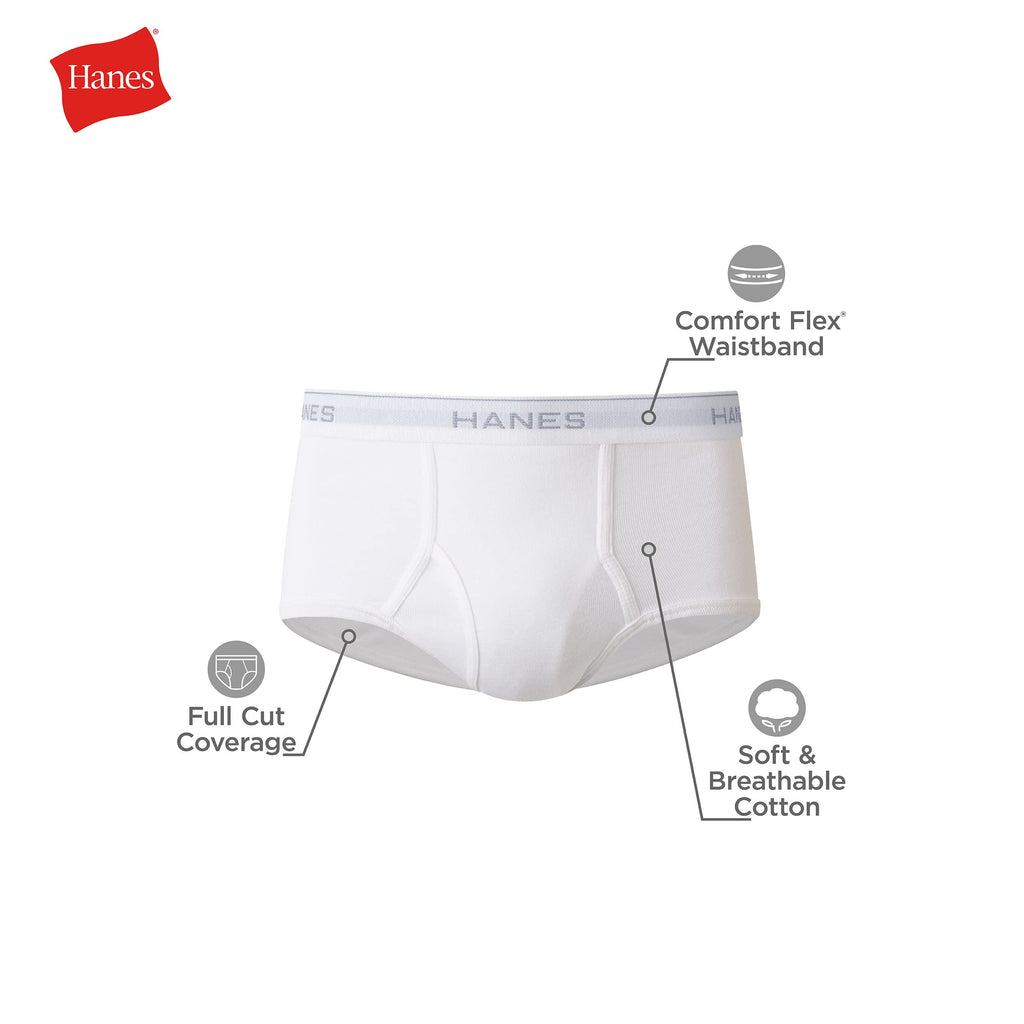 Hanes Men's Tagless ComfortFlex Waistband, Multi-Packs Available Brief, 3-pack, Medium