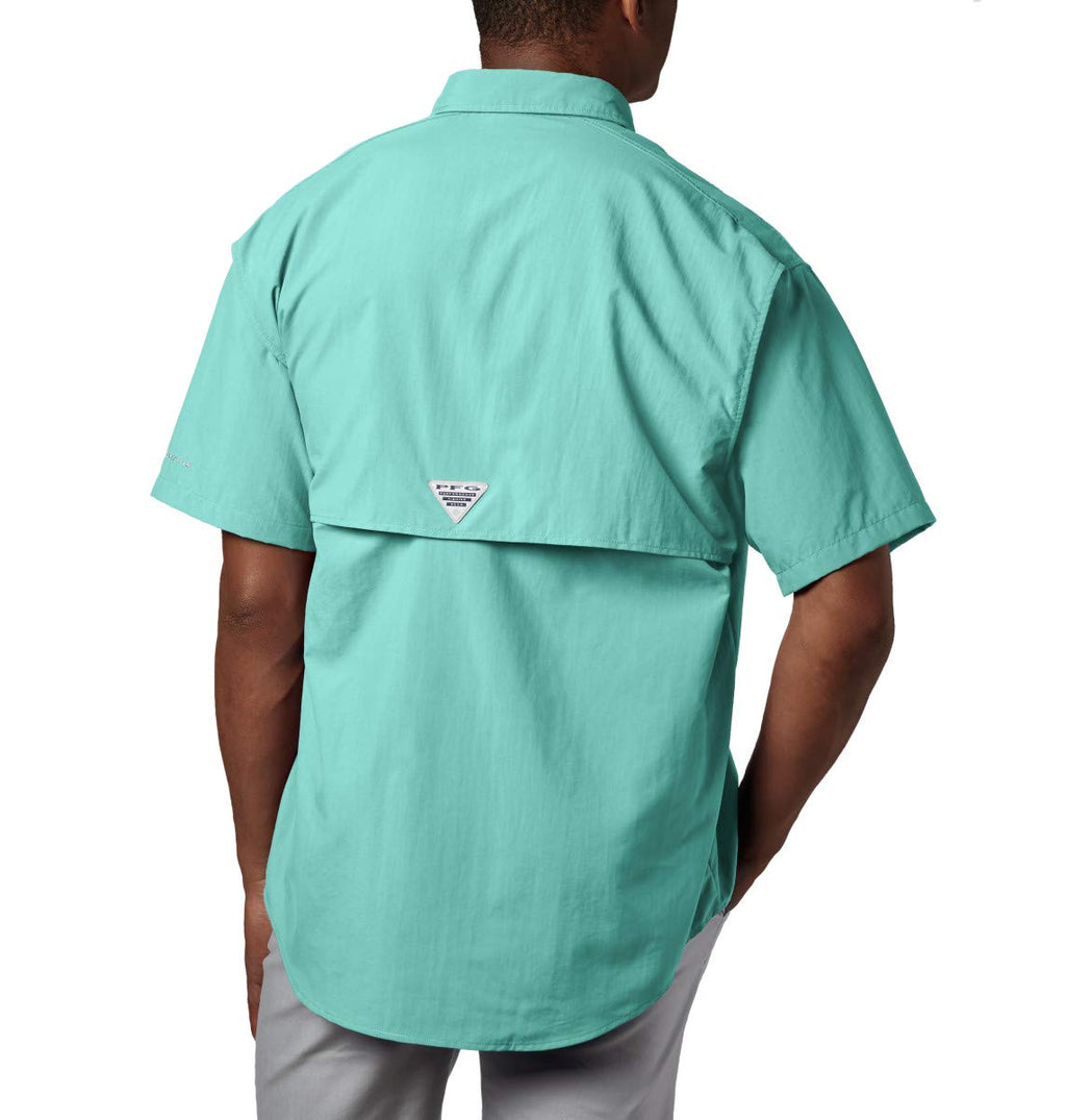 columbia Mens Bahama II UPF 30 Short Sleeve PFg Fishing Shirt, gulf Stream, 3X