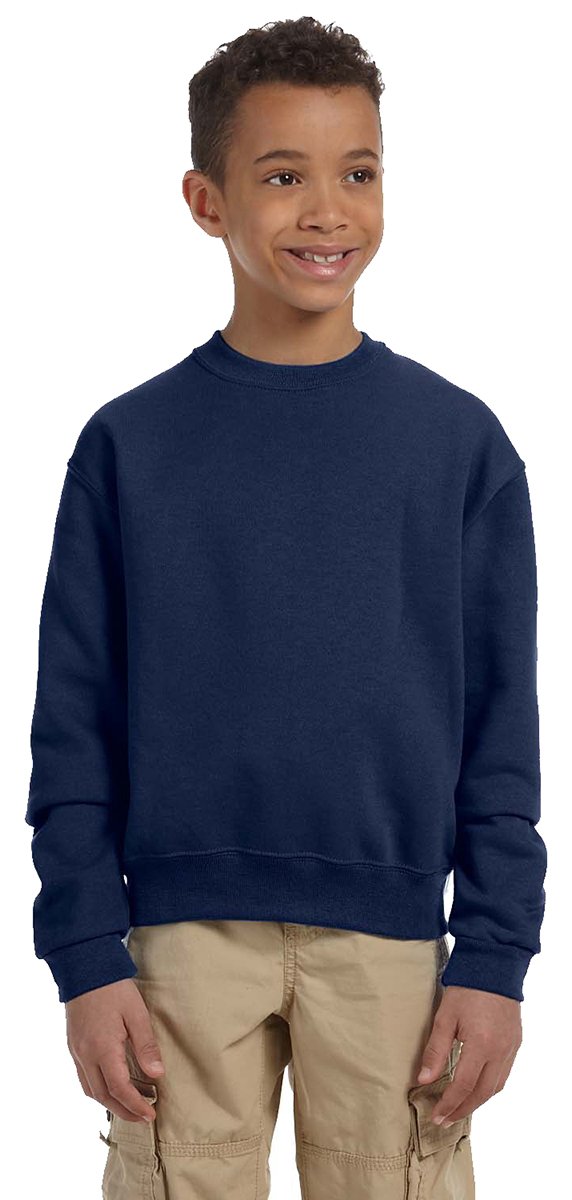 Youth NuBlend Fleece crew - BLAcK - S(D0102HI3YEV)