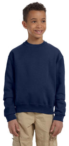Youth NuBlend Fleece crew - BLAcK - S(D0102HI3YEV)