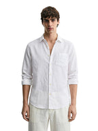 The Indian Garage Co Mens Slim Fit Solid Cutaway Collar Full Sleeves Shirt
